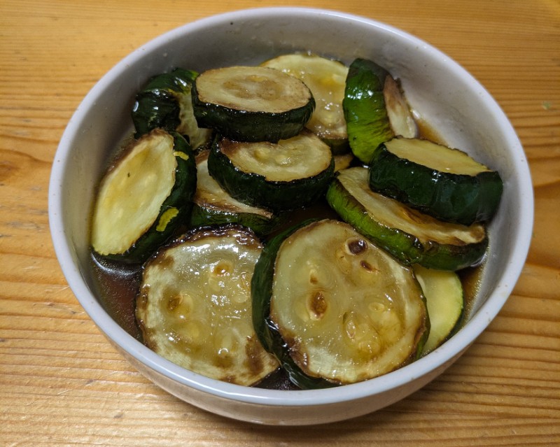 ズッキーニの焼き浸し